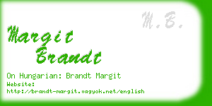 margit brandt business card